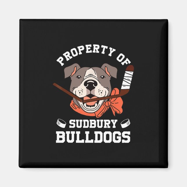 Aimant Femmes Propriété De Sudbury Bulldog Fun  (Devant)