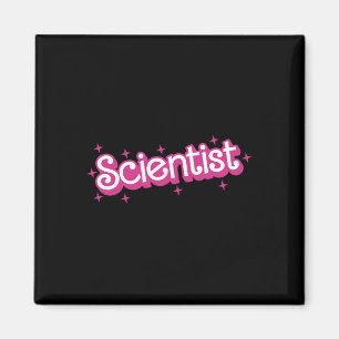 Aimant Femmes Rétro Rose Scientifique Professeur de Scien