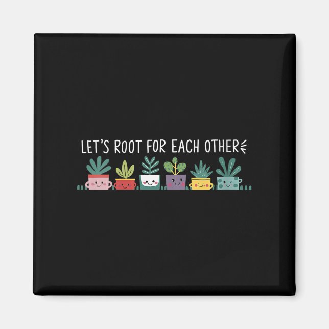 Aimant Femmes soutenons-nous les légumes Suprt  (Devant)