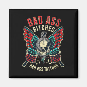 Aimant Femmes tatouées De Mauvais Es Habilitées Retro Tat