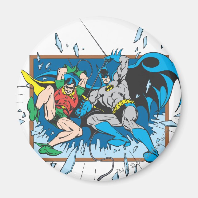 Aimant Fenêtre Batman & Robin Shatter (Devant)