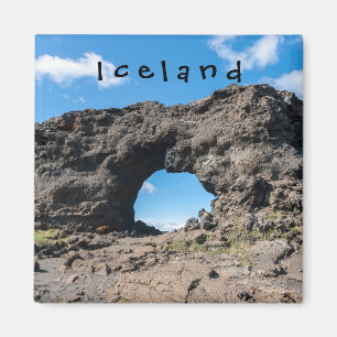 Aimant Fenêtre de lave à Dimmuborgir, région de Myvatn -