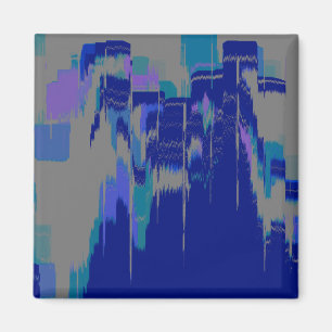 Aimant "Fenêtre de pluie" Art géométrique