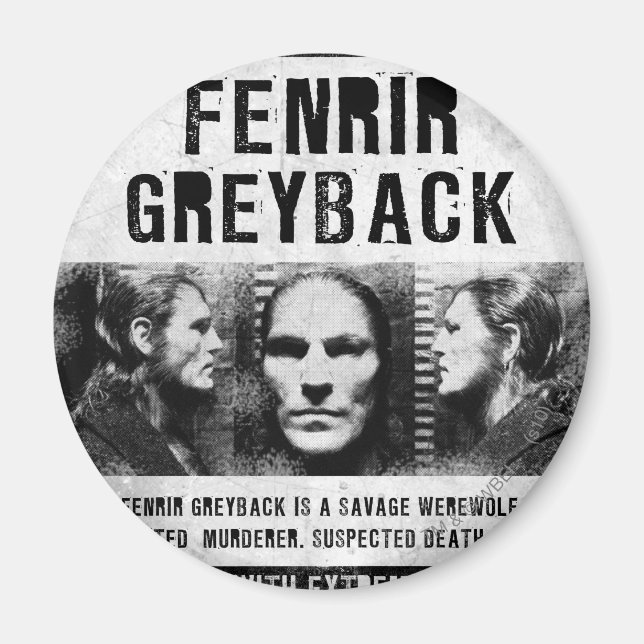 Aimant Fenrir Greyback Wanted Poster (Devant)