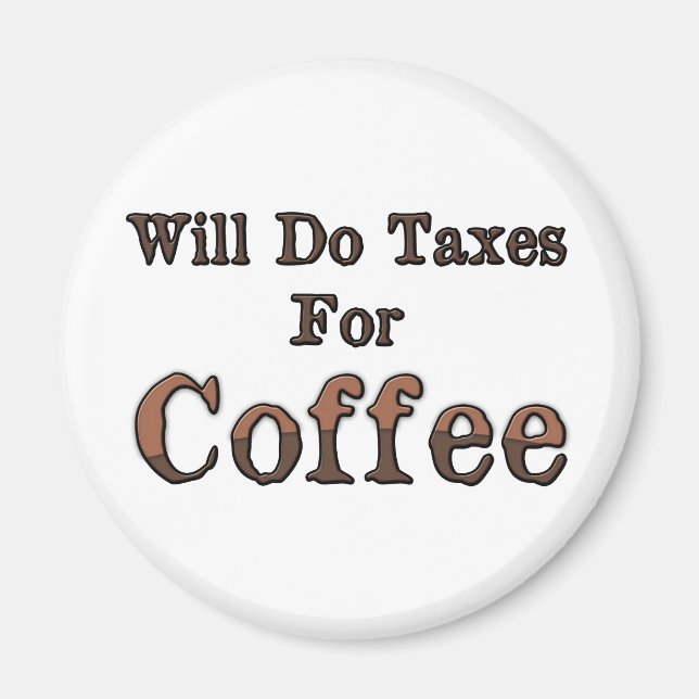 Aimant Fera Des Taxes Pour Le Café (Devant)