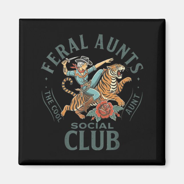 Aimant Feral Aunts Social Club Western Cowgirl Riding Tig (Devant)