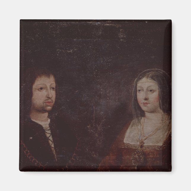 Aimant Ferdinand II d'Aragon et Isabelle Ier de Castille (Devant)