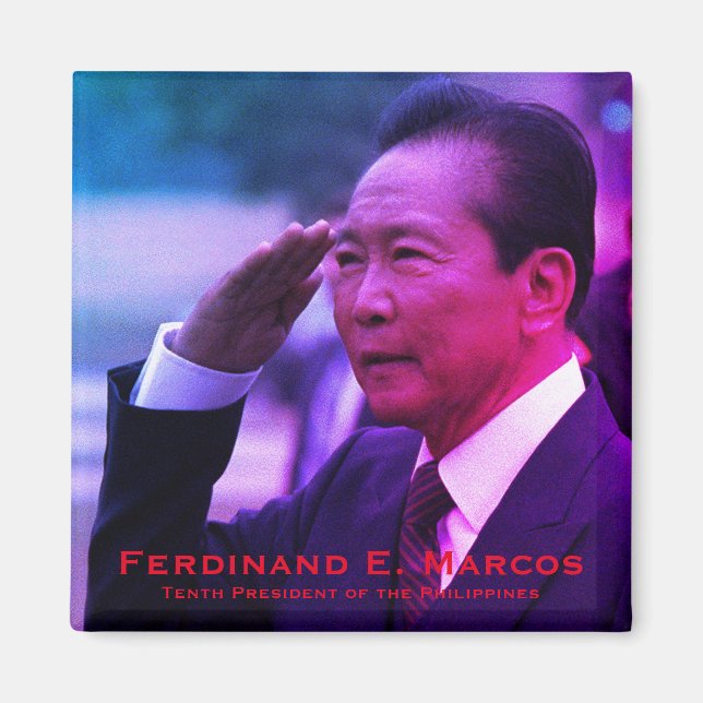 Aimant Ferdinand Marcos, Dixième Président des Philippine (Devant)