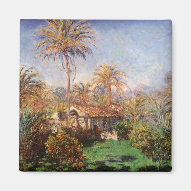 Aimant Ferme de petit pays à Bordighera par Claude Monet (Devant)