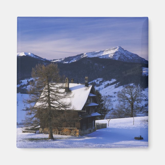 Aimant Ferme et mont Rigi et Pilatus, (Devant)