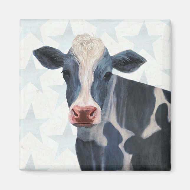 Aimant Ferme patriotique - Vache (Devant)