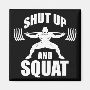 Aimant Fermer Et Squat - Motivation De L'Entraînement