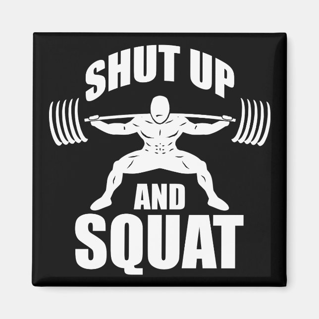 Aimant Fermer Et Squat - Motivation De L'Entraînement (Devant)