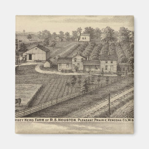 Aimant Fermes laitières de RS Houston et de WC White