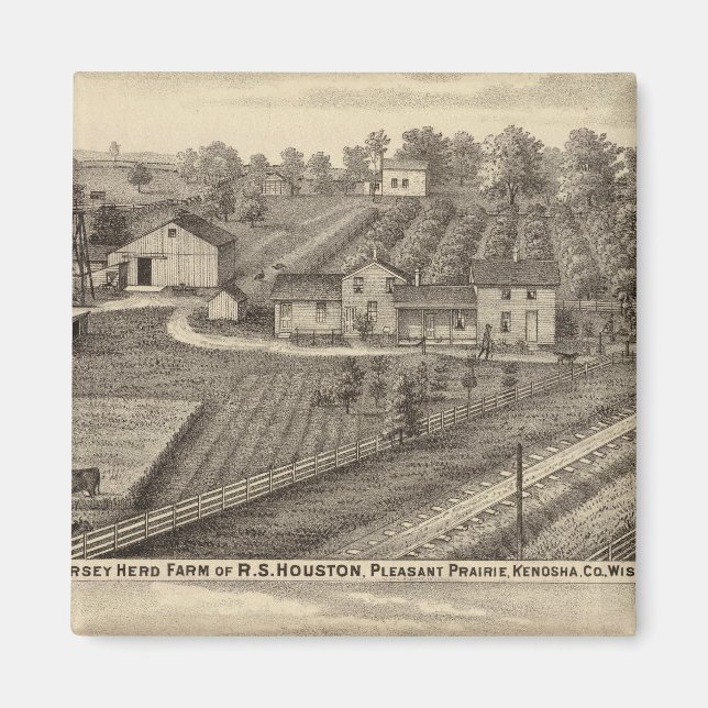 Aimant Fermes laitières de RS Houston et WC White (Devant)