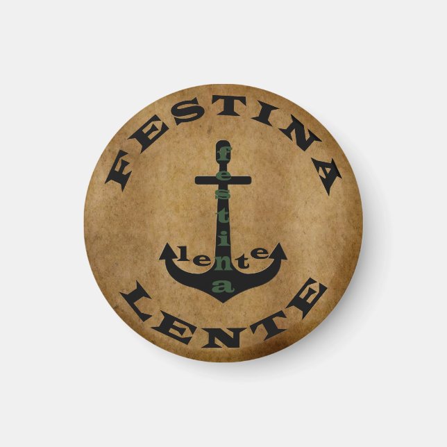 Aimant Festina lente (Devant)