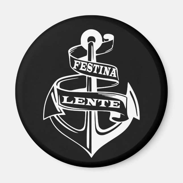 Aimant Festina lente (Devant)