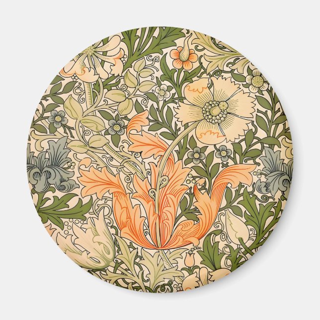 Aimant Festival de fleurs de William Morris Spring Compto (Devant)