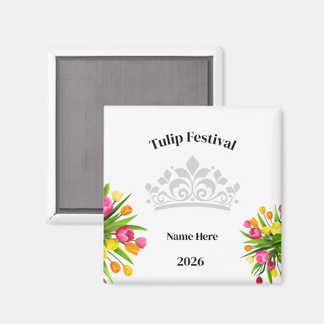 Aimant Festival de Tulipes  (Recto/Verso)