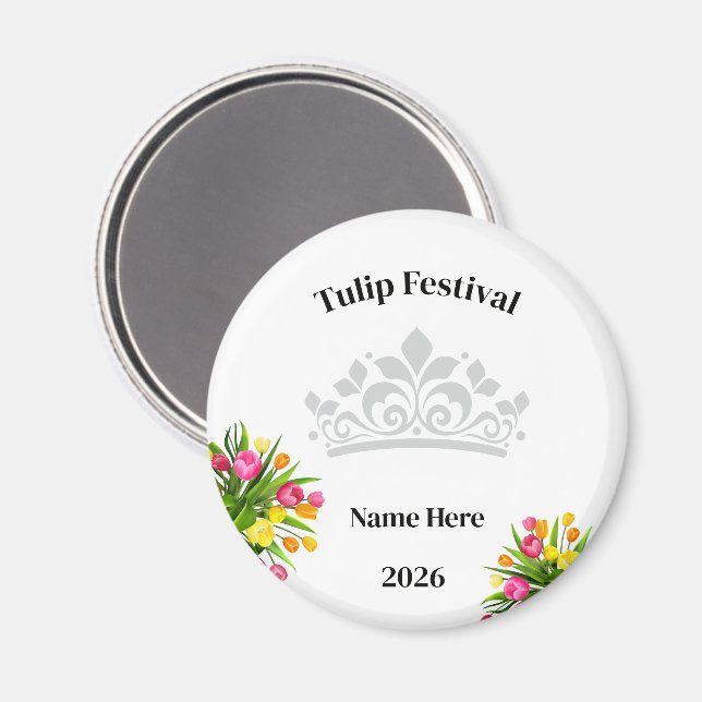 Aimant Festival de Tulipes  (Recto/Verso)