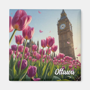 Aimant Festival de tulipes à Ottawa Canada Voyage