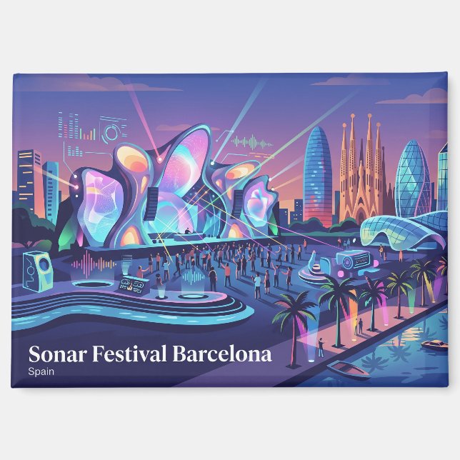 Aimant Festival Sonar Barcelone Espagne (Recto)