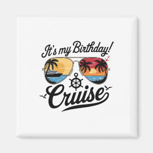 Aimant Fête d'anniversaire croisière festive 2025 Hommes2