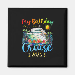 Aimant Fête d'anniversaire croisière festive 2026 Hommes