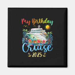 Aimant Fête d'anniversaire croisière festive Party 2025 H