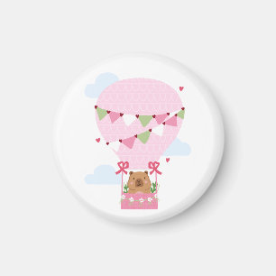 Aimant Fête d'anniversaire de capybara Montre pour enfant