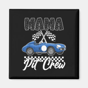 Aimant Fête d'anniversaire de voiture de course famille m