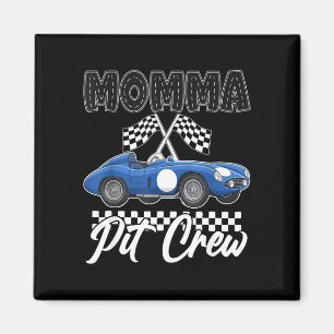 Aimant Fête d'anniversaire de voiture de course famille m