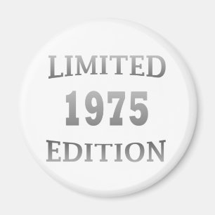 Aimant fête d'anniversaire née en 1975