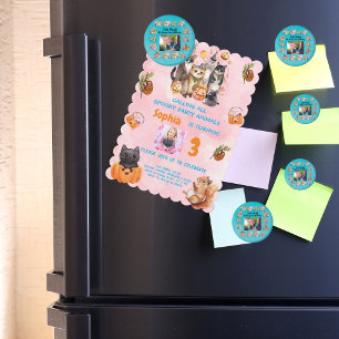Aimant Fête d'Anniversaires de enfants de thème Personnal