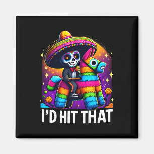 Aimant Fête de Cinco De Mayo Drôle de fête mexicaine Pina