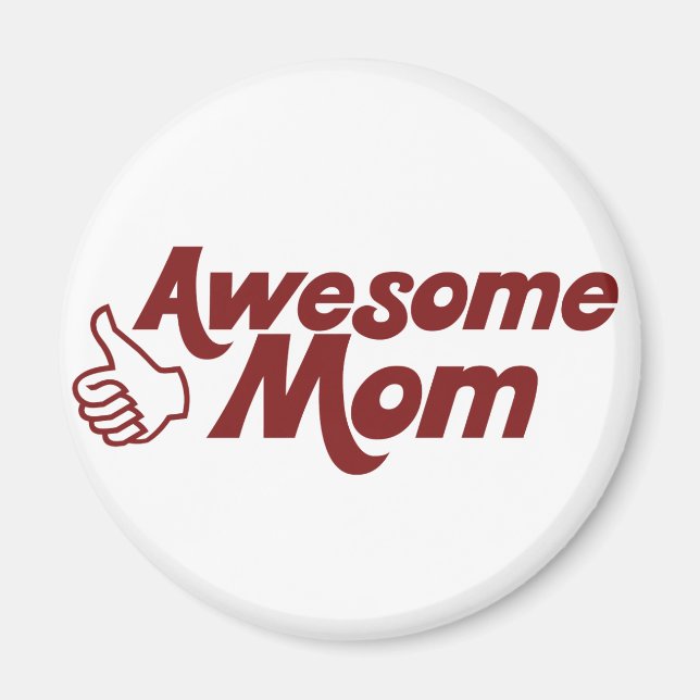 Aimant Fête de la mère géniale (Devant)