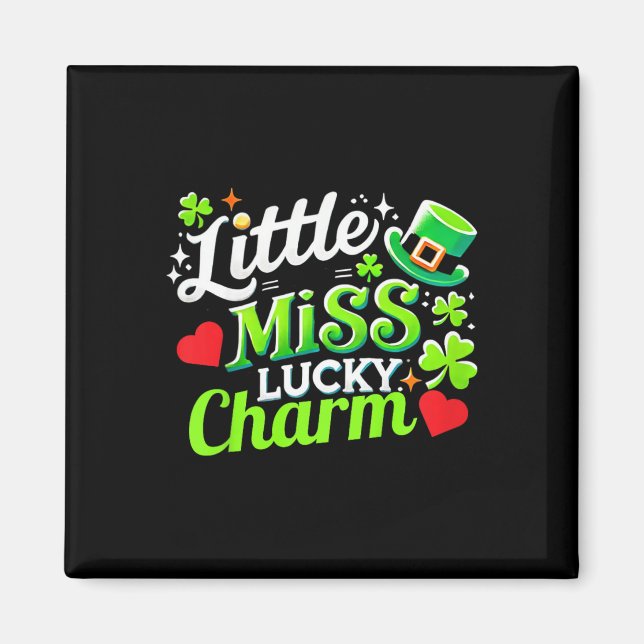 Aimant Fête de la Saint-Patrick Enfants Filles Toddler Tr (Devant)