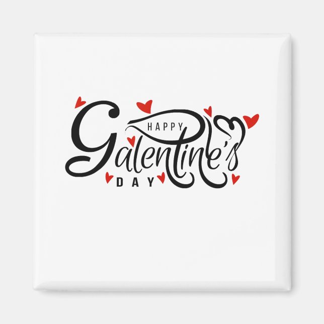 Aimant Fête de la Saint-Valentin Fête de la Femme (Devant)