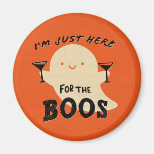 Aimant Fête de l'Halloween Vintage Funny Boo Ghost