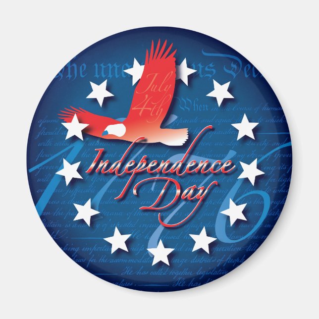 Aimant Fête de l'Indépendance (Devant)