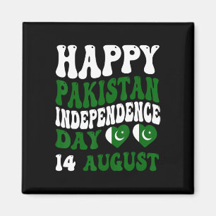 Aimant Fête de l'Indépendance du Pakistan Fierté du drape