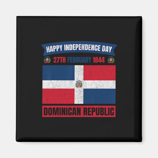 Aimant Fête de l'Indépendance République Dominicaine 5 (Devant)