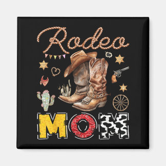 Aimant Fête de Maman Rodéo Cow-boy Occidental Garçon Anni