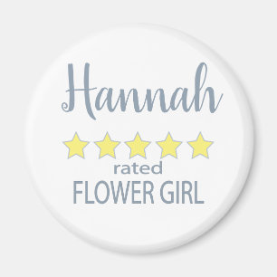 Aimant Fête de mariage et mariage 5 étoiles Flower Girl