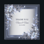 Aimant Fête de mariage Marine bleu Floral Silver Grey mod<br><div class="desc">Fête de mariage Marine Bleu Floral Argent Gris Moderne Magnet. Unique,  beau,  design moderne. Facile à customiser. Vous pouvez modifier le style de police,  la taille et les couleurs. Éléments correspondants disponibles.</div>