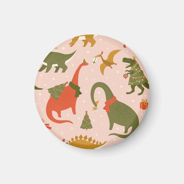Aimant Fête de Noël Dino : Tree Rex (Devant)