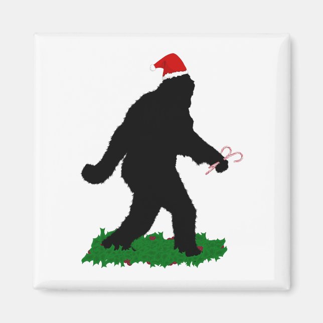 Aimant Fête de Noël, Gone Squatchin' (Devant)