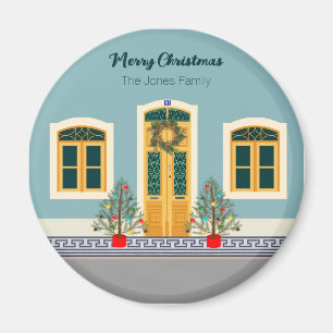 Aimant Fête de Noël Maison portugaise