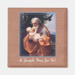 Aimant Fête de Saint-Joseph avec Jésus enfant