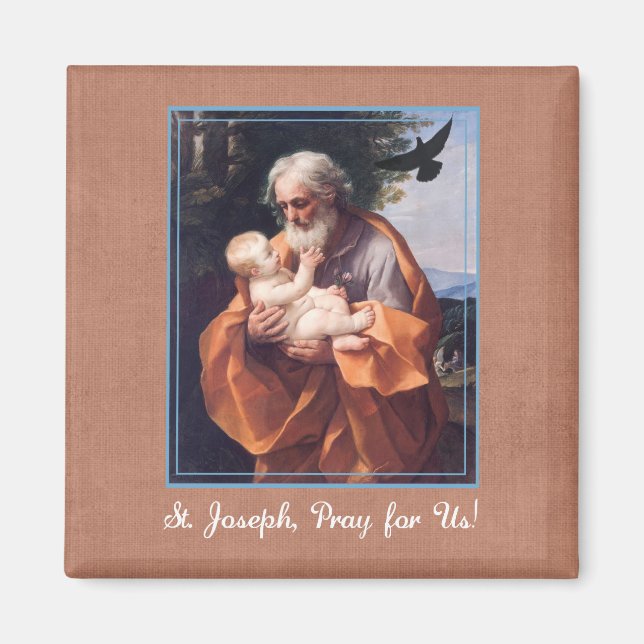 Aimant Fête de Saint-Joseph avec Jésus enfant (Devant)